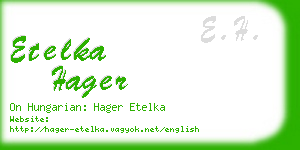 etelka hager business card